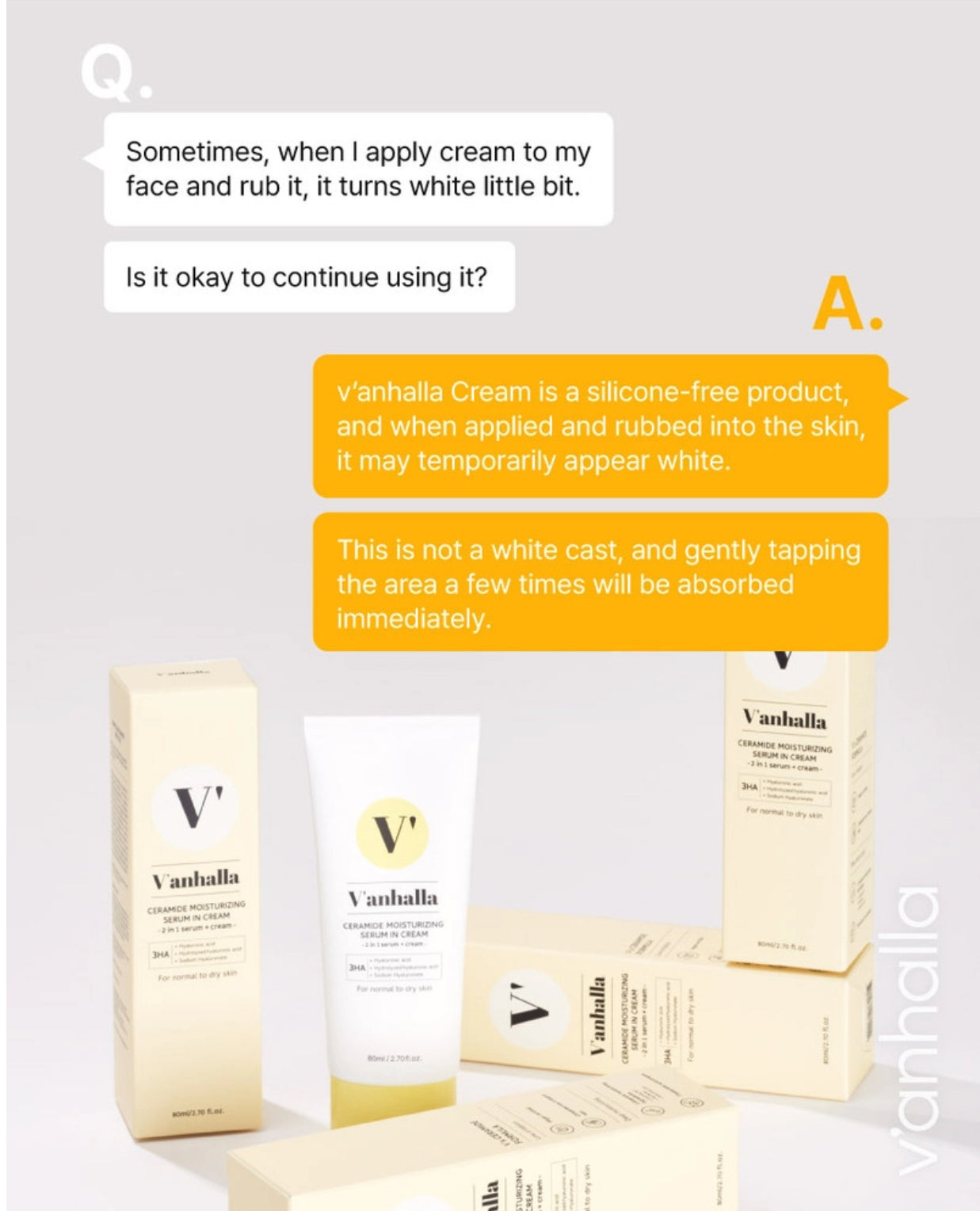 Vanhalla Ceramide Moisturising Serum In Cream (x5) (Pre-Order)