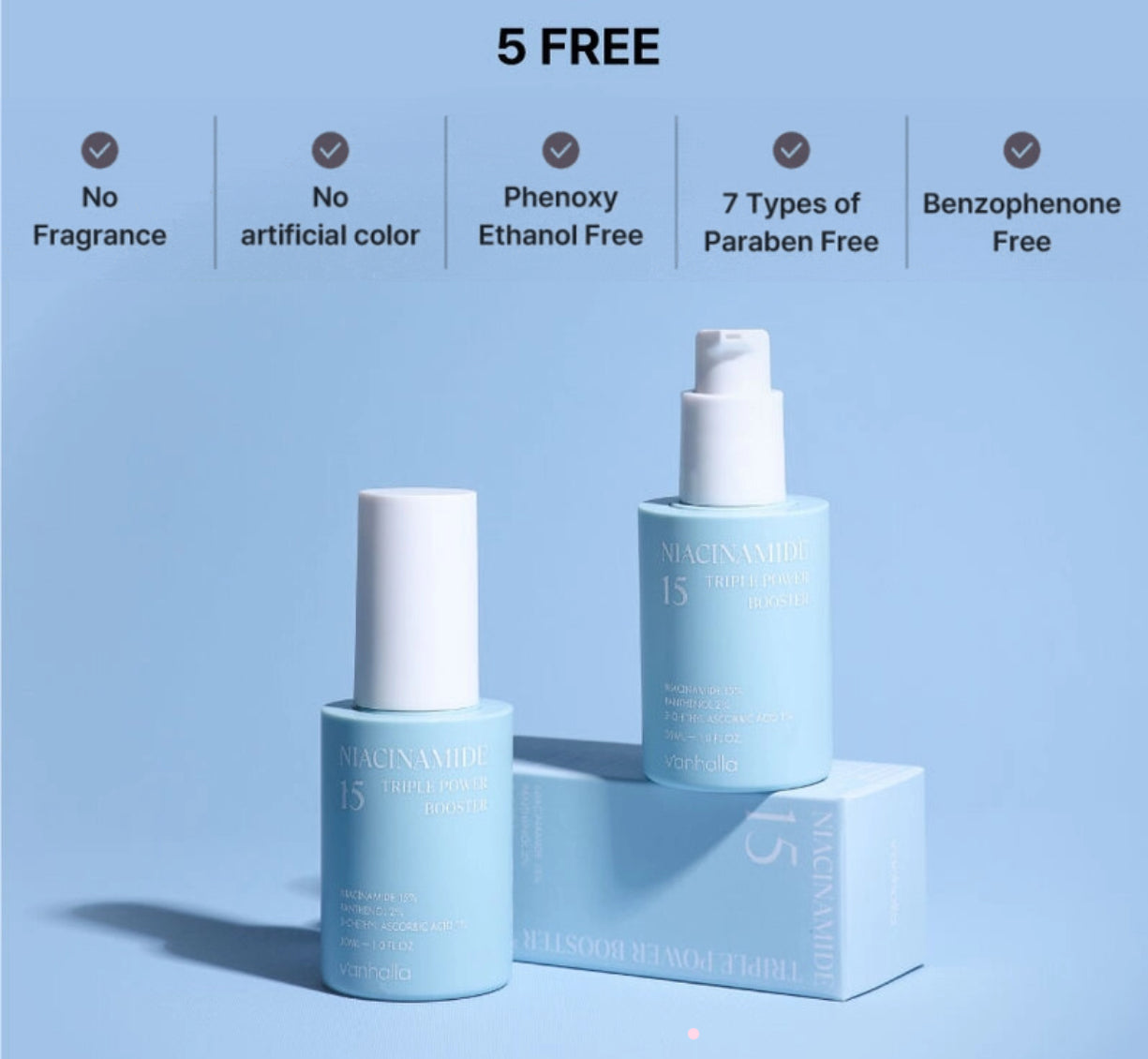 Vanhalla Niacinamide 15 Triple Booster (x5) (Pre-Order)