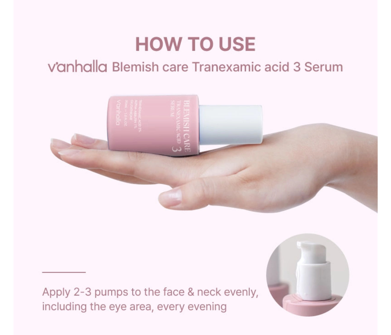 Vanhalla Blemish Care Tranexamic Acid 3 Serum (x5) (Pre-Order)