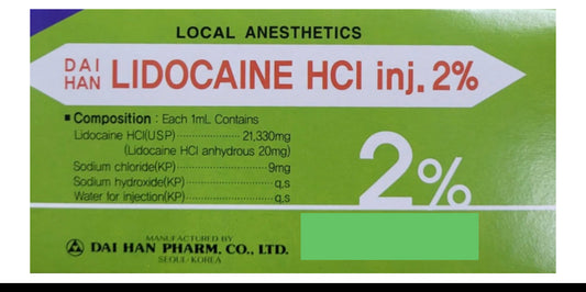 Lidocaine 2% 5ml (x1 vial)